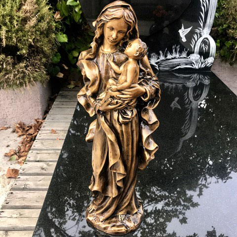 statue-bronze-femme-enfant