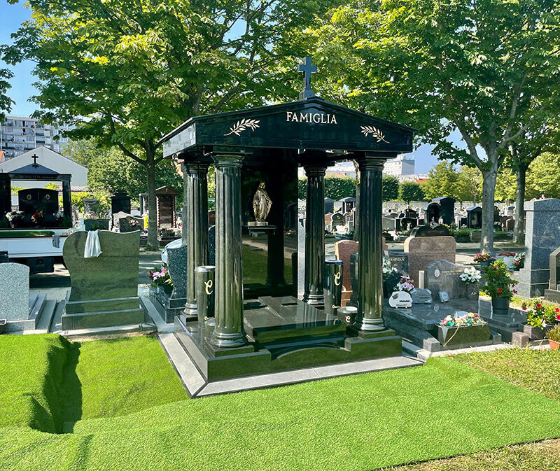 Pose d’une chapelle funéraire à Vitry-sur-Seine : les étapes