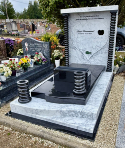 monument-funeraire-bi-couleur-marbre-granit-noir